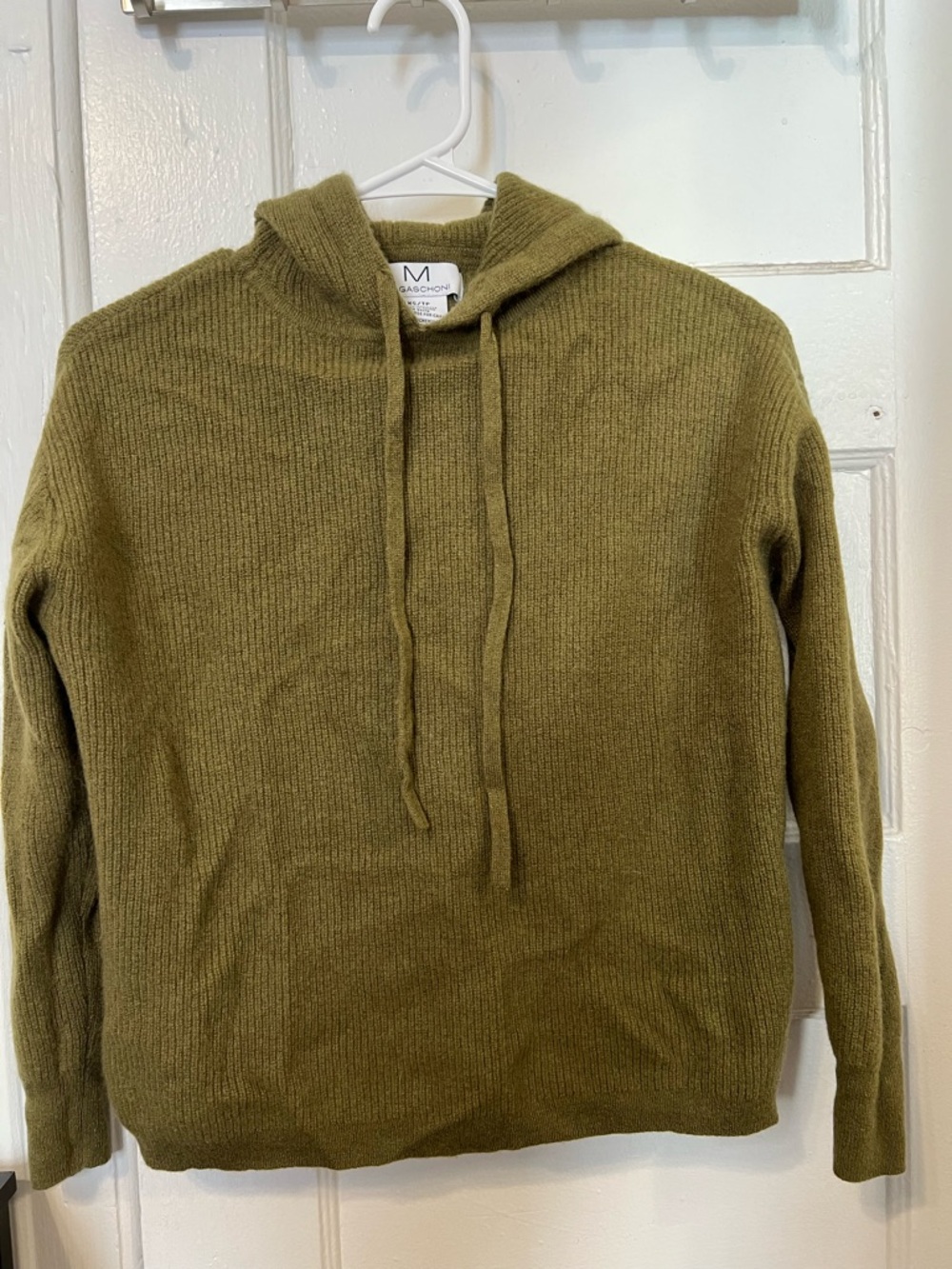100% cashmere’s Green Hooded Sweater size xs